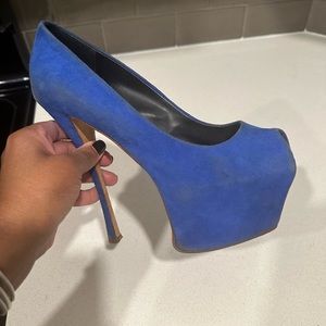 Giuseppe Zanotti Women's Electric Blue High-Platform Heels